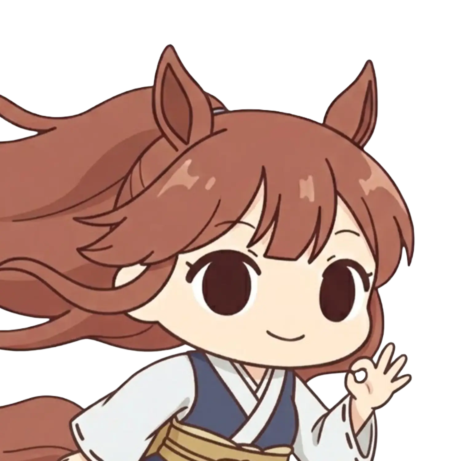 Portrait of Baba Himari (Hima), the Horse Zodiac representative.