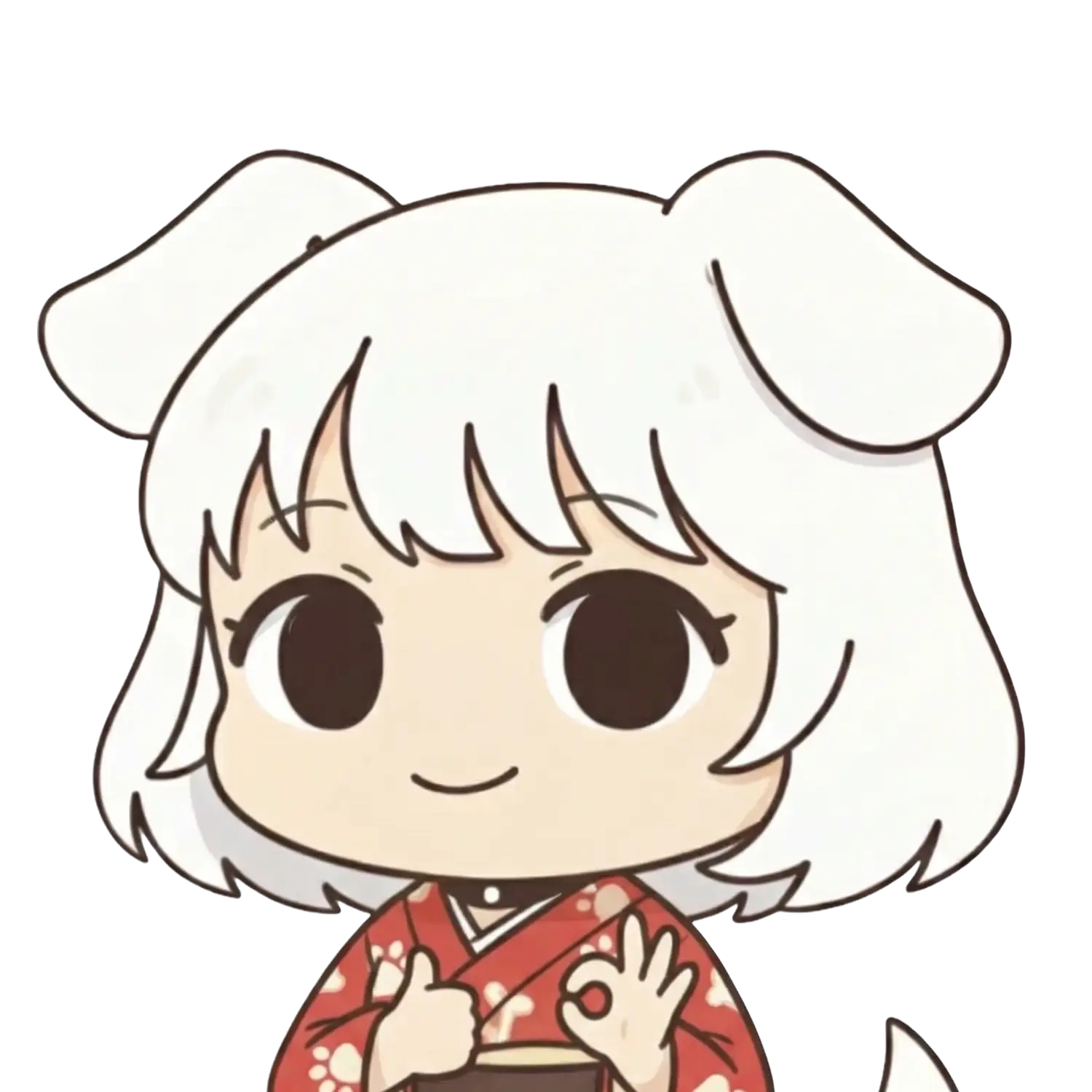 Portrait of Inugami Mamori (Mamo), the Dog Zodiac representative.