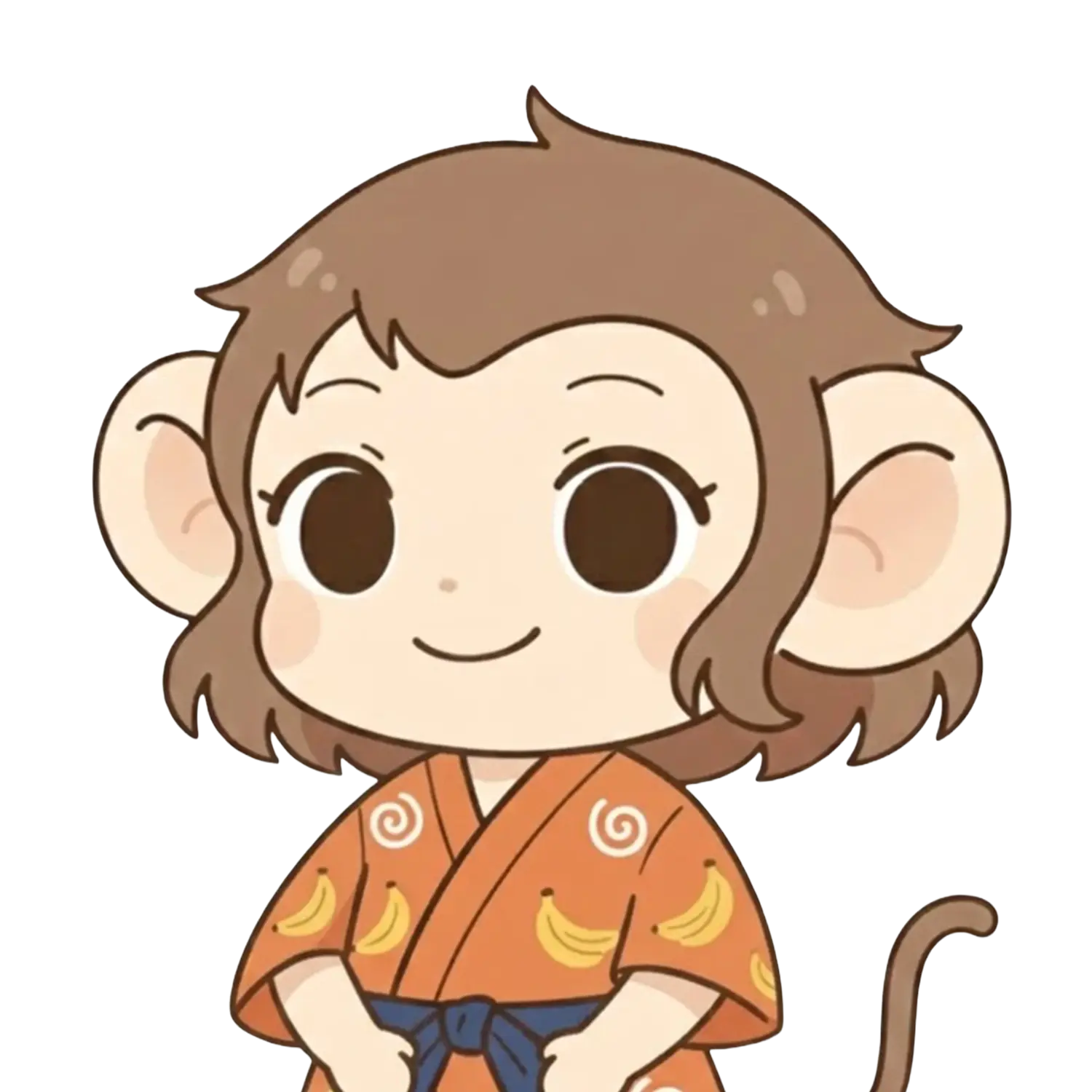 Portrait of Sawatari Nene (Nenechi), the Monkey Zodiac representative.