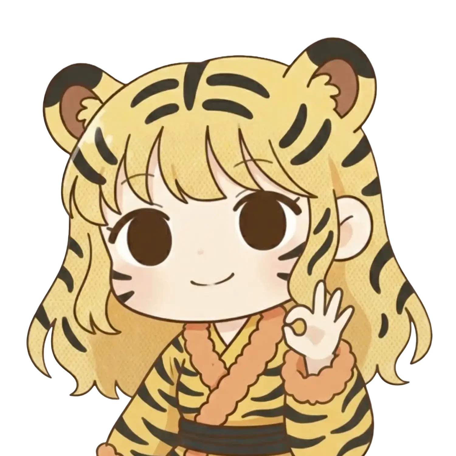 Portrait of Torakado Taiga (Tora), the Tiger Zodiac representative.